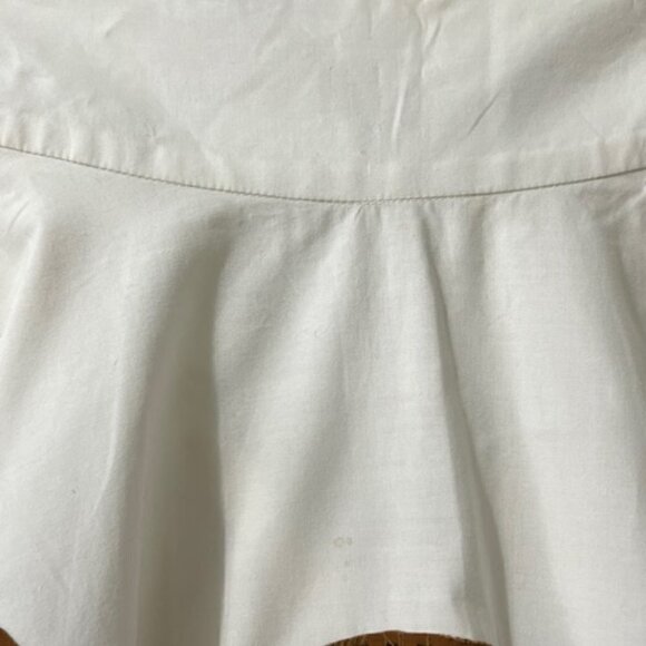 Easton Pearson Full Midi Skirt White & Brown Geometric Cotton - Picture 11 of 12